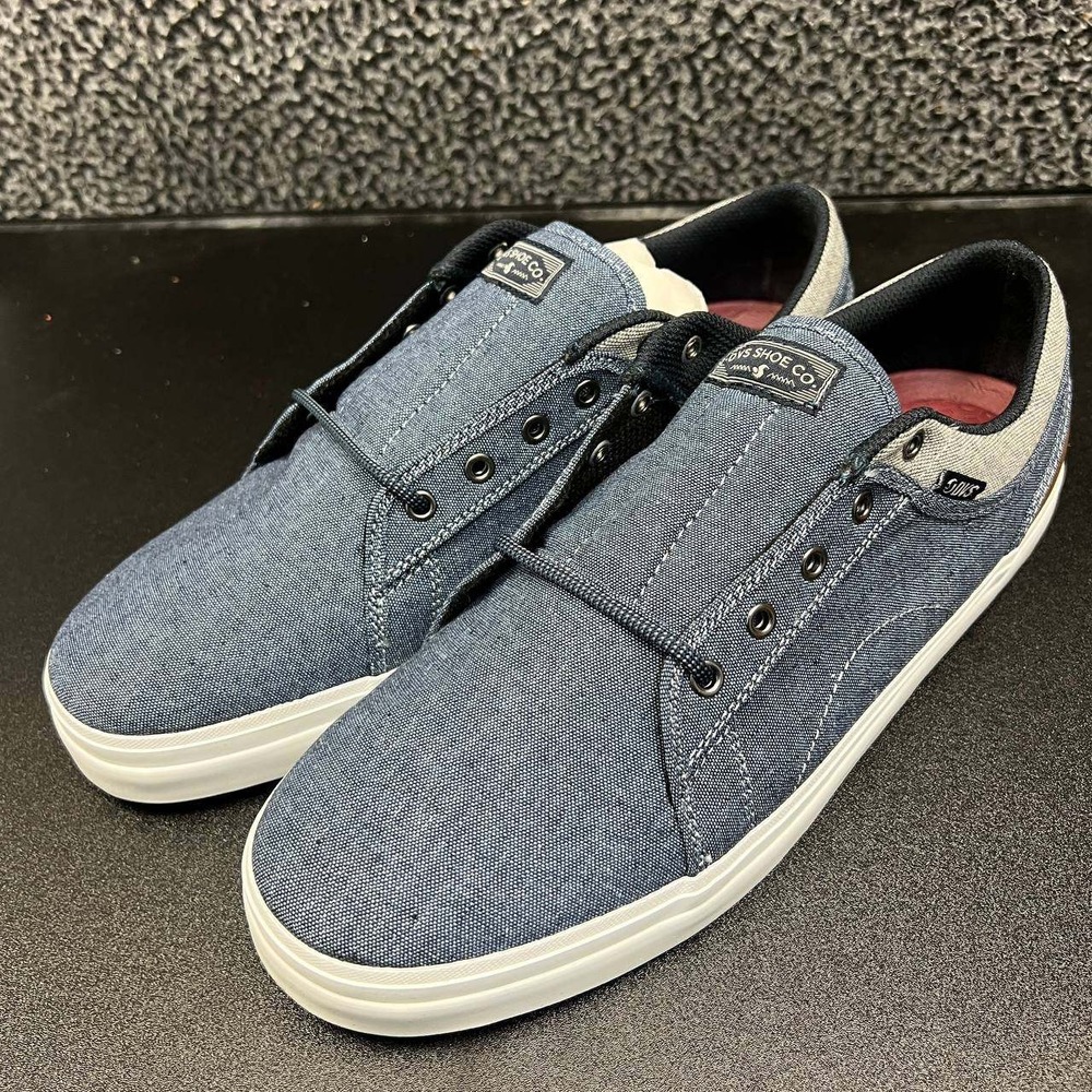 DVS Aversa Skateboarding Shoes Men 11 Navy Textile Lace Up DVF0000303